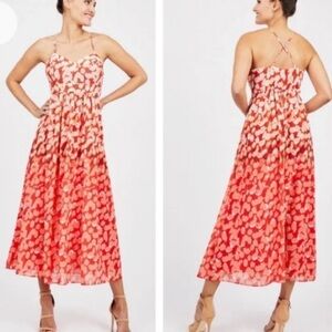 BADGLEY MISCHKA FOR LE TOTE FLORAL MAXI DRESS SIZE 6